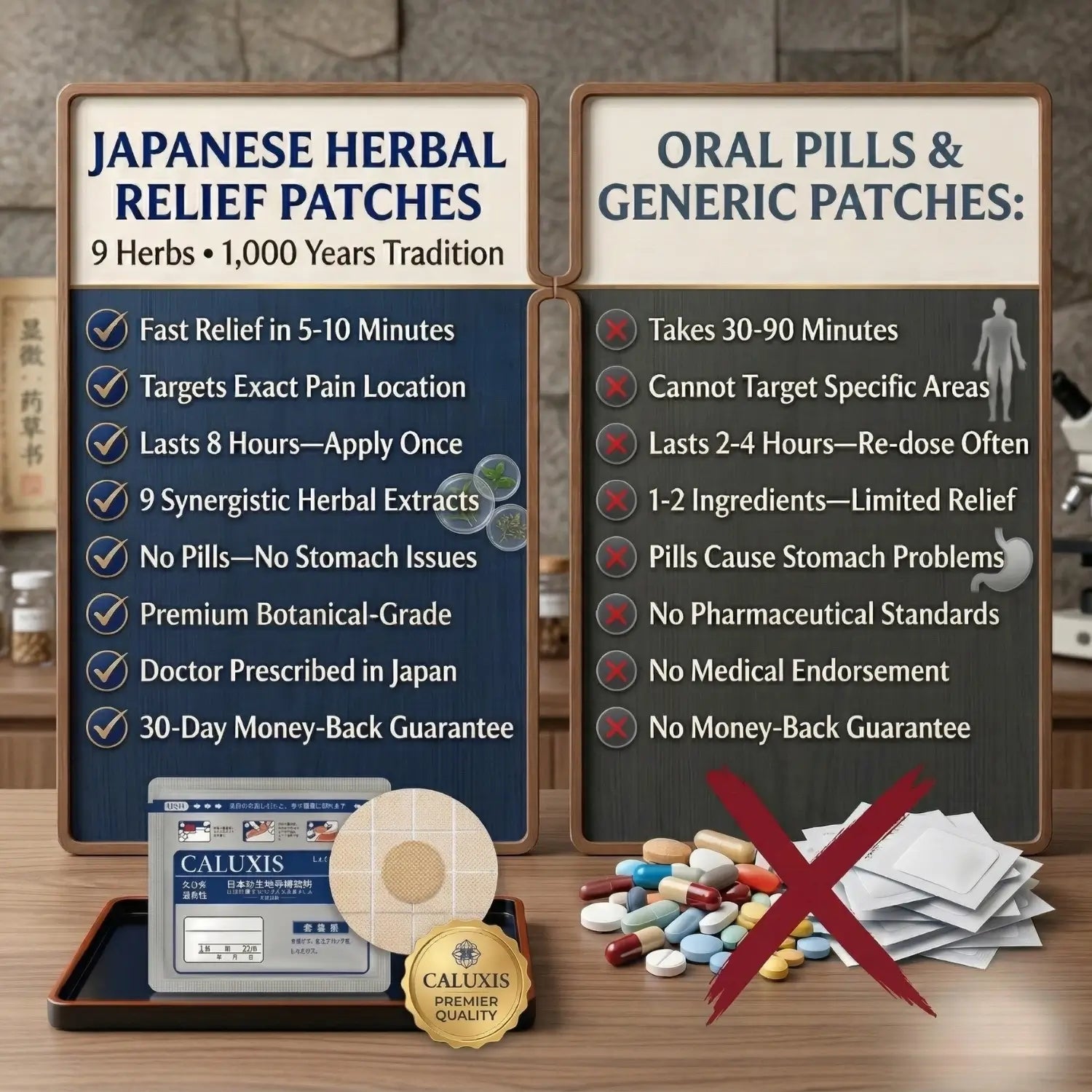 CALUXIS™ Japanese 9-Herb Relief Patch